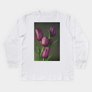 A Bouquet Of Tulips Kids Long Sleeve T-Shirt